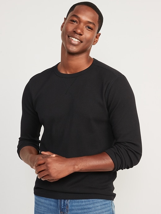Thermal-Knit Long-Sleeve T-Shirt | Old Navy