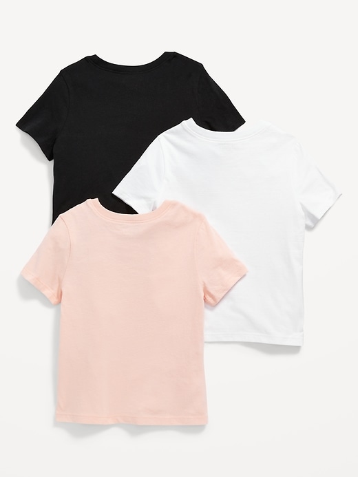 View large product image 2 of 2. Unisex Solid T-Shirt 3-Pack for Toddler