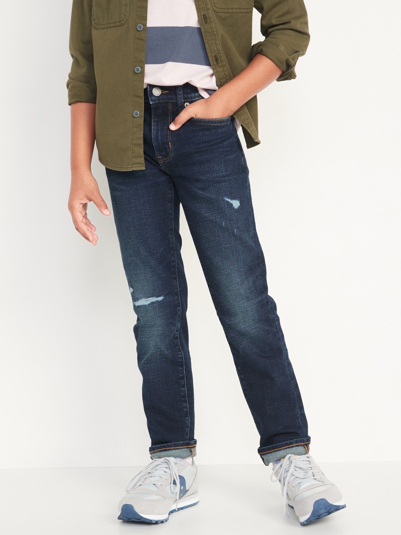 Slim 360° Stretch Ripped Jeans for Boys 