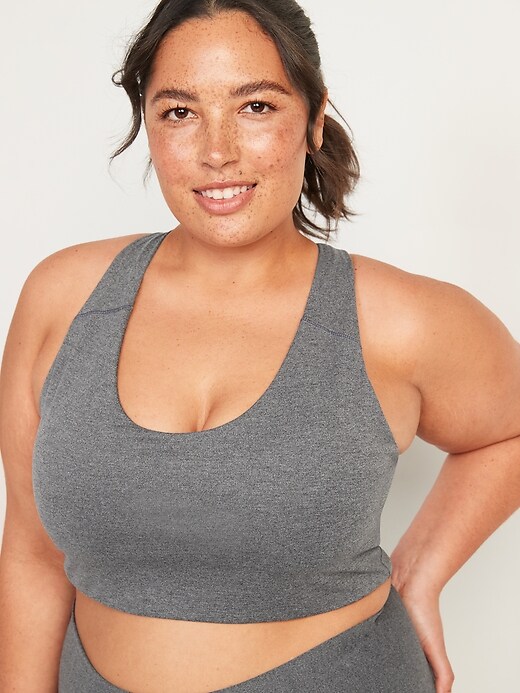 Medium Support PowerSoft Racerback Sports Bra for Women 2X-4X | Old Navy