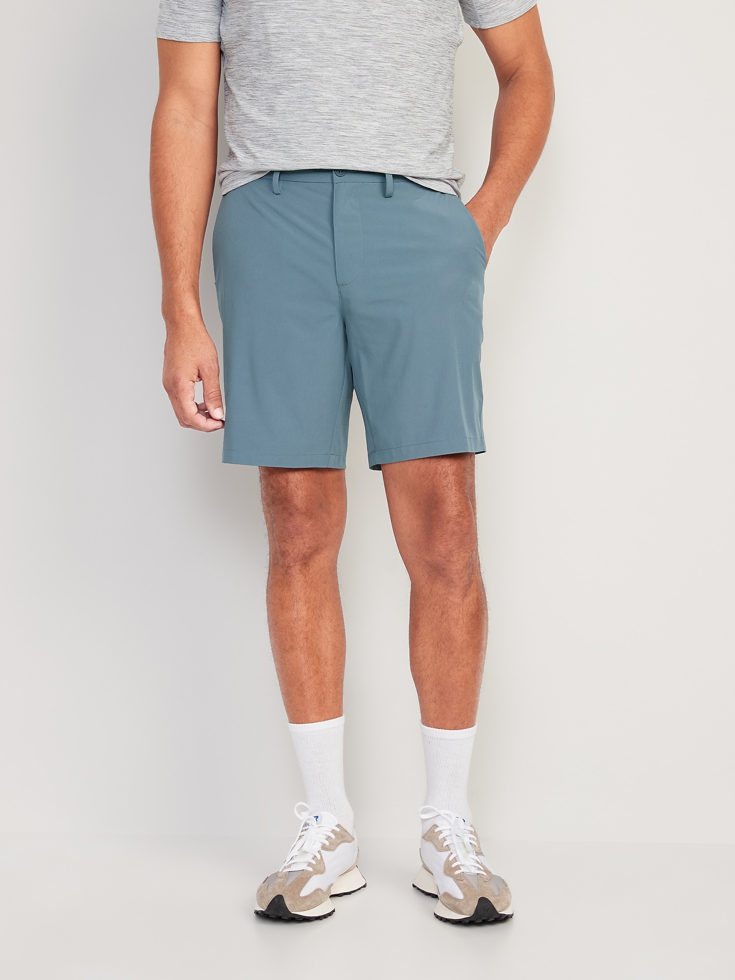 StretchTech Go-Dry Cool Ripstop Chino Shorts -- 7-inch inseam