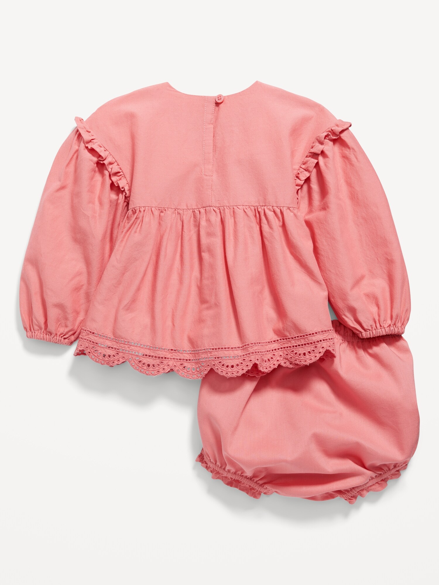 Culotte De Bain Fille Haute Pression UNI Avec Volant - Taille 4 Ans, Polyamide/Elasthanne - Maillot De Bain