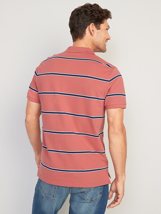 Moisture-Wicking Striped Pique Pro Polo Shirt For Men | Old Navy