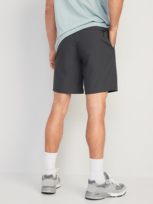 View large product image 2 of 3. StretchTech Go-Dry Cool Ripstop Chino Shorts -- 7-inch inseam