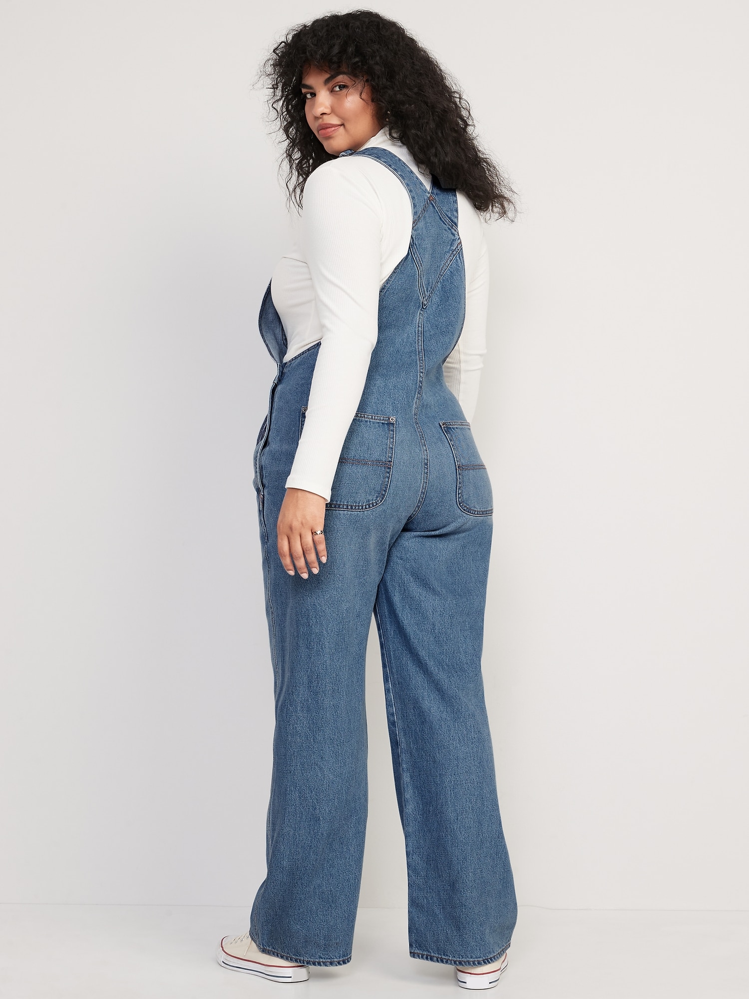 Buy Denim Wide Leg Dungarees 8 years