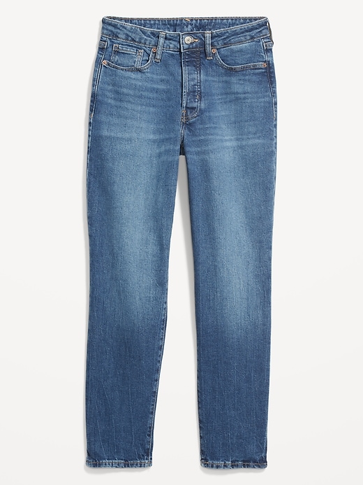 Image number 4 showing, High-Waisted Button-Fly OG Straight Ankle Jeans