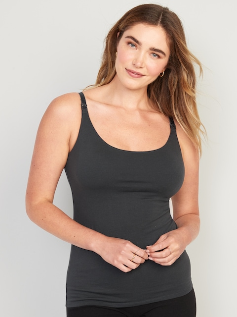 Camisole de base de maternité et d'allaitement - Noir