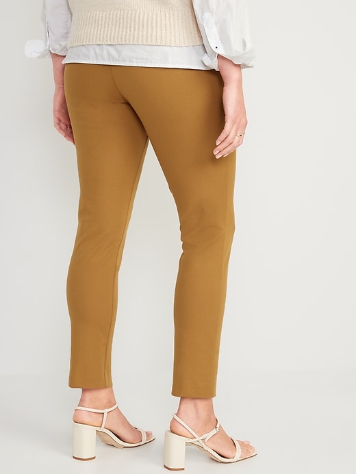 Image number 2 showing, Maternity Full-Panel Pixie Ankle Pants
