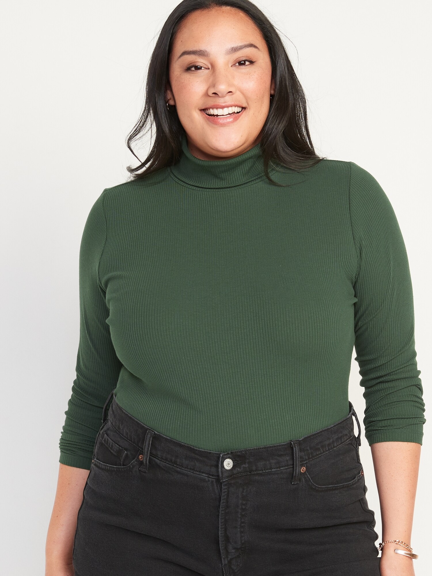 KNIT TURTLE NECK TOP main image 1