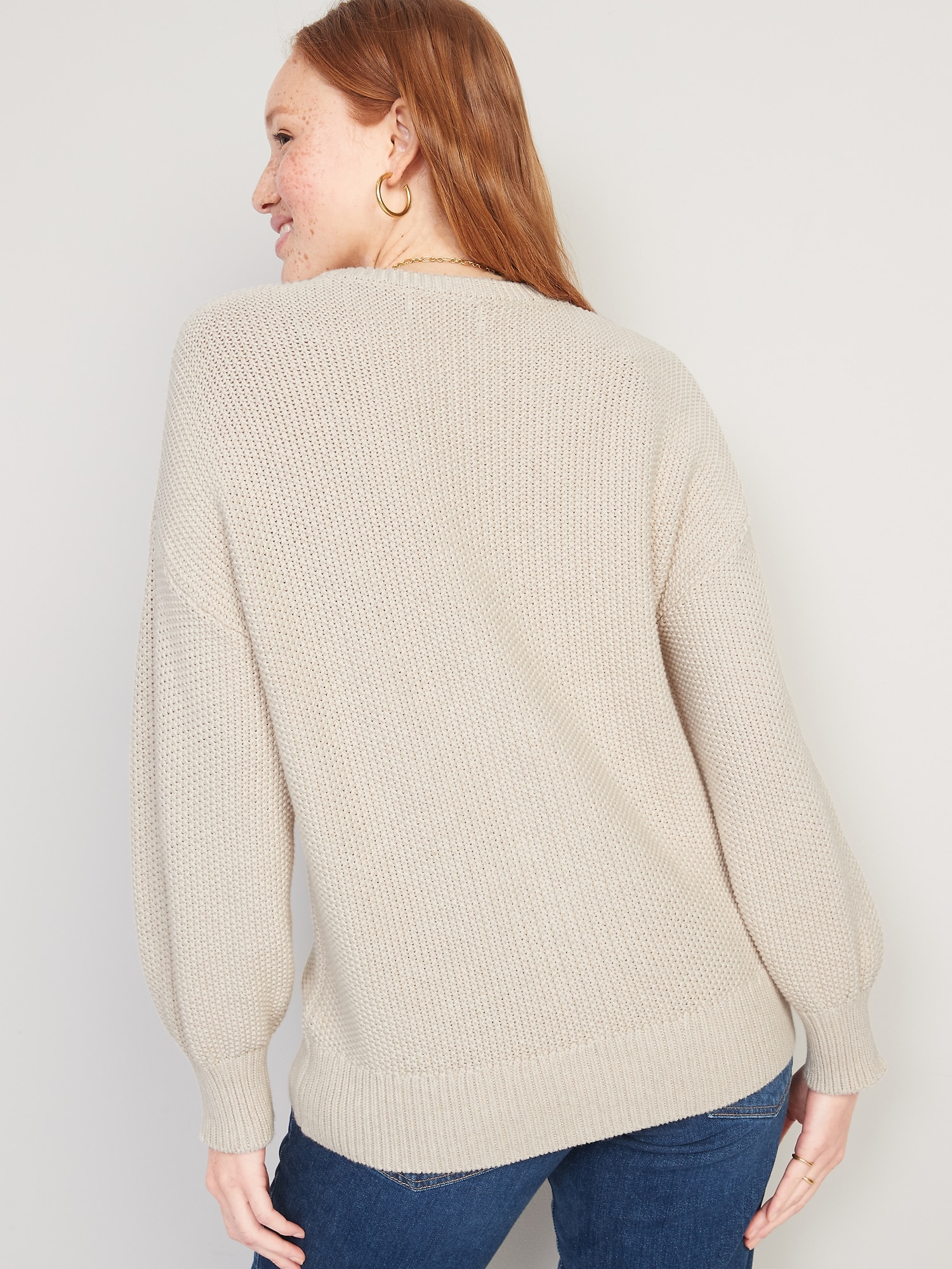 Textured-Knit Tunic Sweater | Old Navy