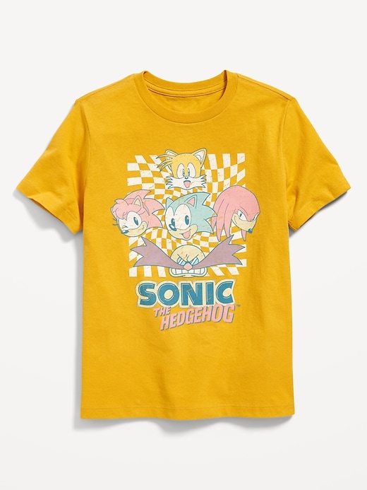 Voir une image plus grande du produit 1 de 2. T-shirt à imprimé Sonic The Hedgehog™ unisexe pour Enfant