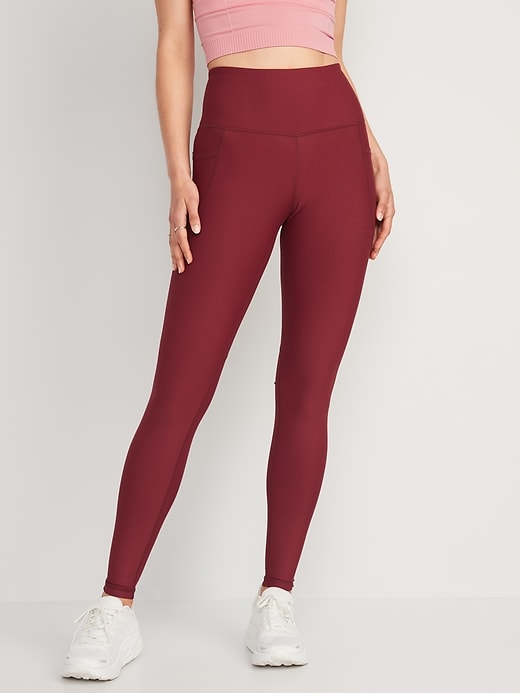 Old Navy High-Waisted PowerSoft Side-Pocket Leggings for Women. 1