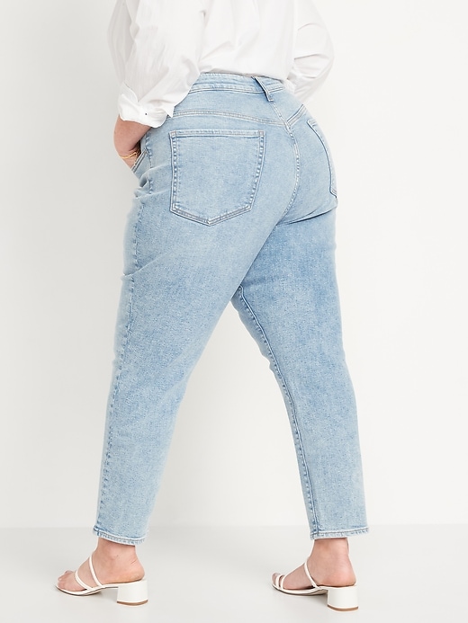 Image number 8 showing, High-Waisted OG Straight Button-Fly Extra-Stretch Jeans for Women