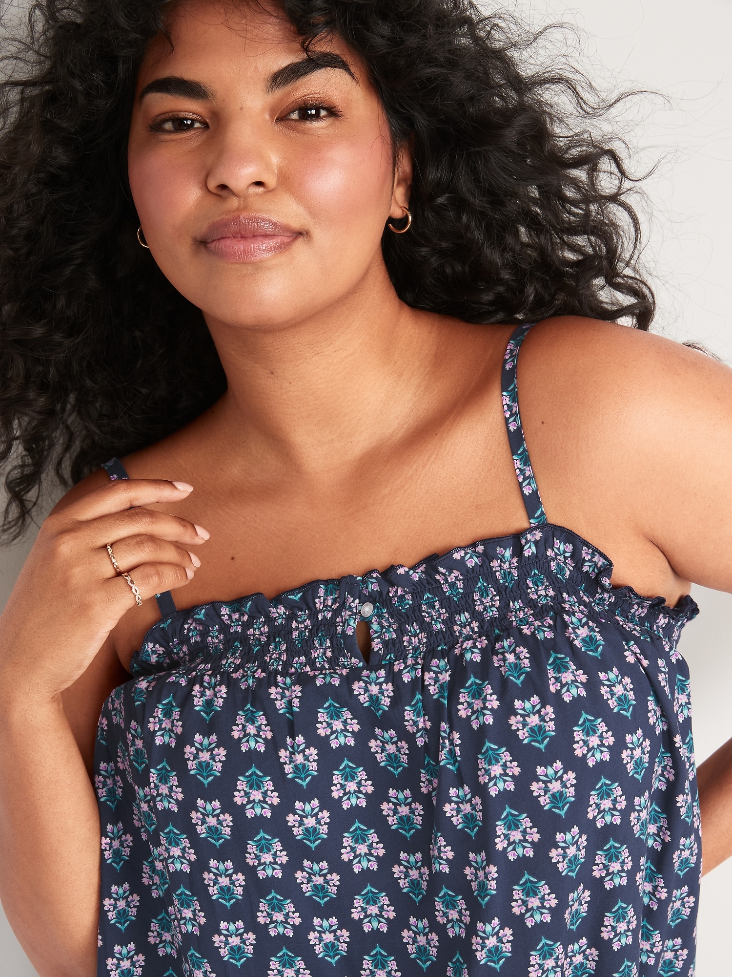 Floral Print Micro Camisole