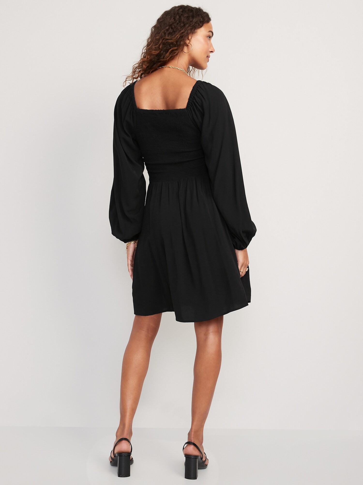 Fit & Flare Smocked Mini Dress | Old Navy