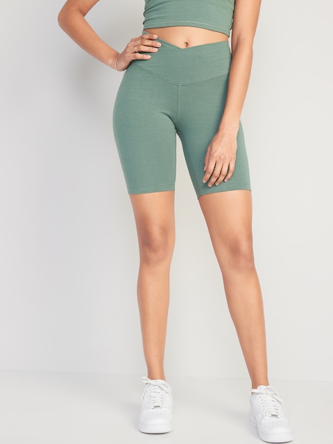 Extra High-Waisted PowerChill Biker Shorts -- 8-inch inseam