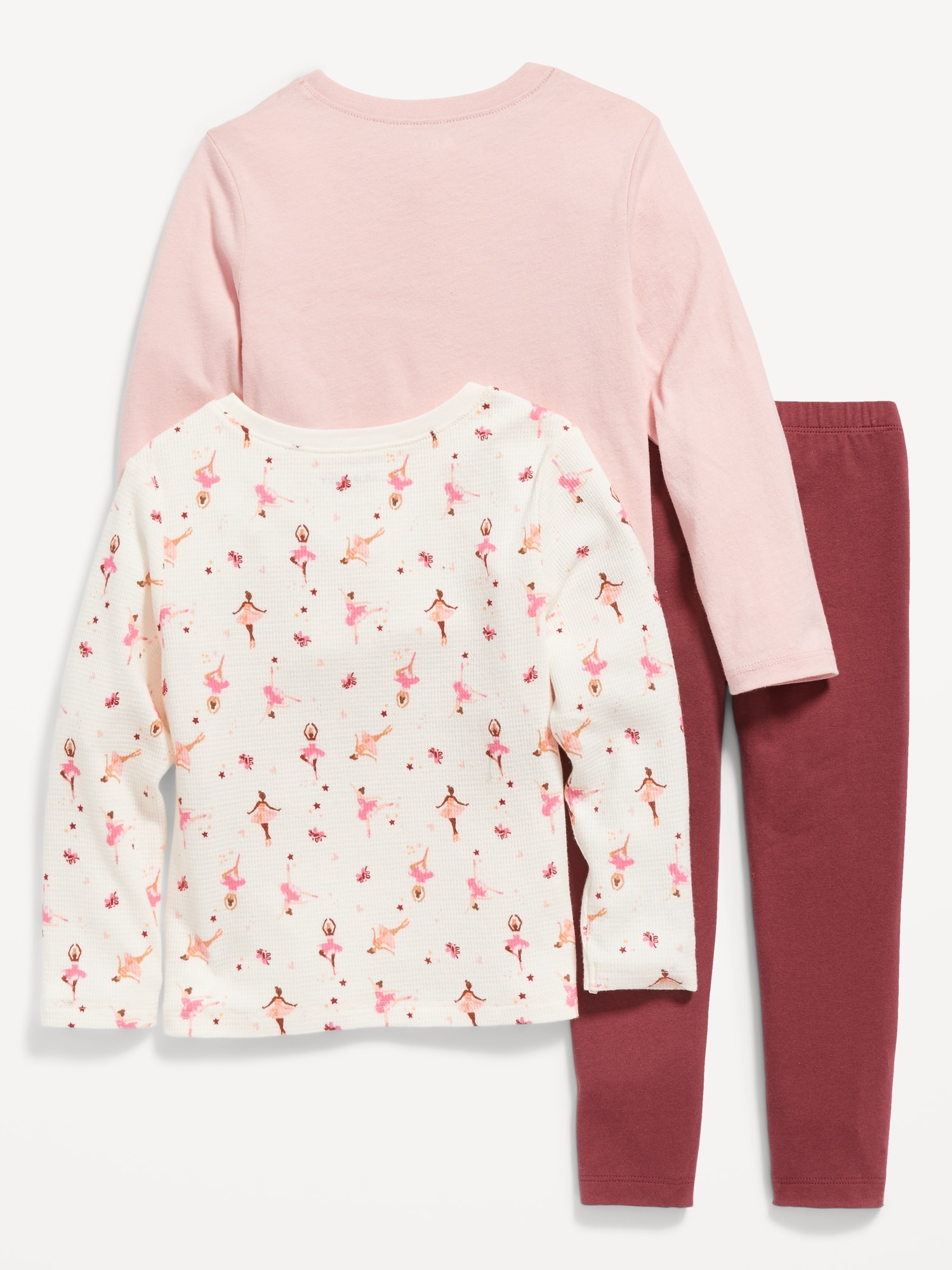 3Piece LongSleeve TShirt and Leggings Set for Toddler Girls Old Navy