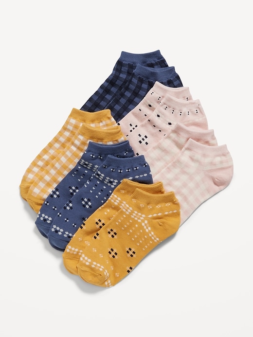 View large product image 1 of 1. Patterned Ankle Socks 6-Pack for Girls