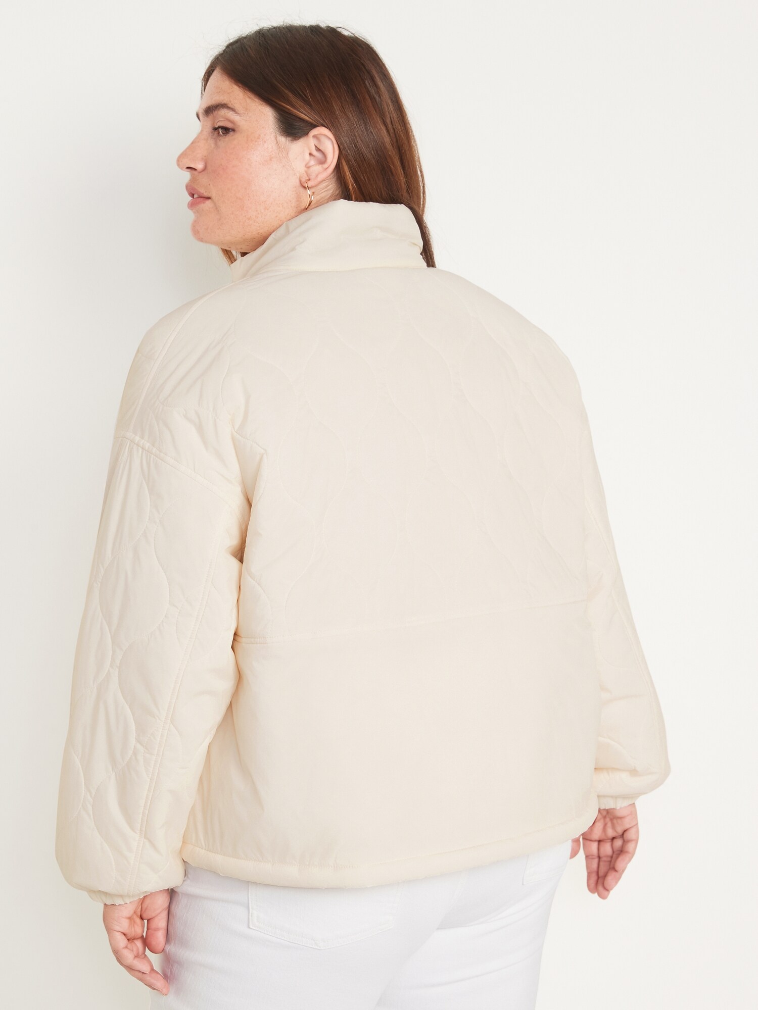 Packable Oversized Water-Resistant Quilted Jacket