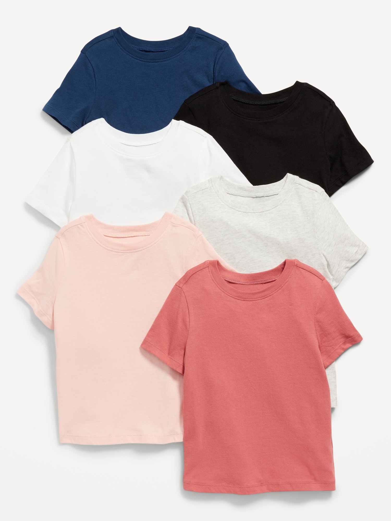 Old Navy Unisex Crew-Neck T-Shirt 6-Pack for Toddler multi. 1