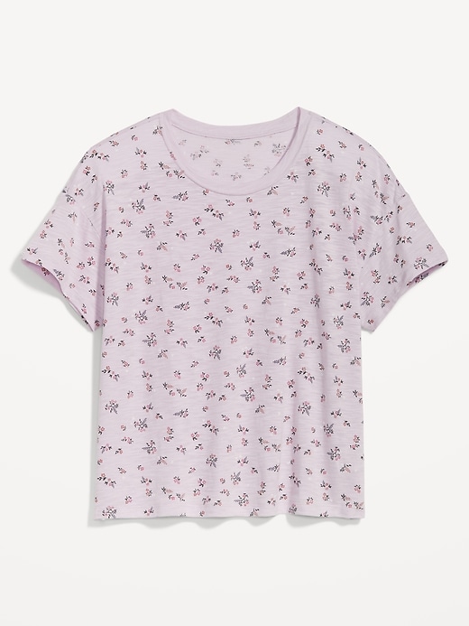 Image number 4 showing, Sunday Sleep Floral Slub-Knit Pajama T-Shirt