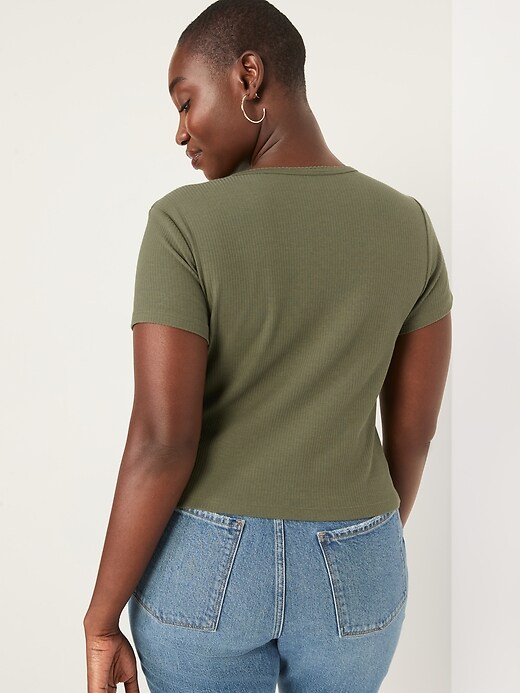 ちぃ sheller rib knit cropped tops ちぃ sheller rib knit cropped