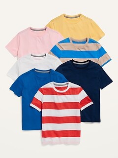 Softest Crew-Neck T-Shirt 7-Pack for Boys