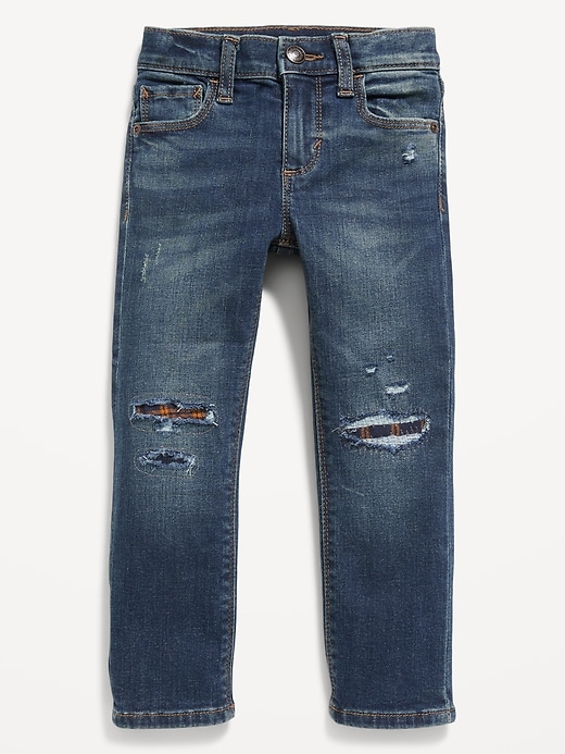 Image number 1 showing, Unisex Skinny 360° Stretch Rip-and-Repair Jeans for Toddler