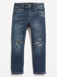 Image number 1 showing, Unisex Skinny 360° Stretch Rip-and-Repair Jeans for Toddler