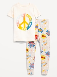 View large product image 5 of 5. Unisex Matching Graphic Pajamas for Toddler & Baby