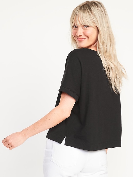 NECHOLOGY Western T Shirts For Women Women's Tassel Short Sleeve