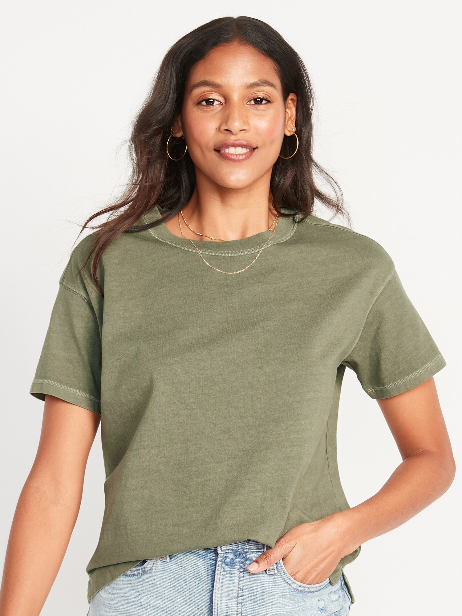 old navy boxy tee