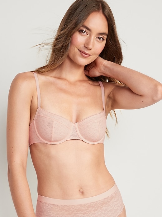 L'image numéro 1 présente Soutien-gorge en maille à armature et balconnet pour Femme