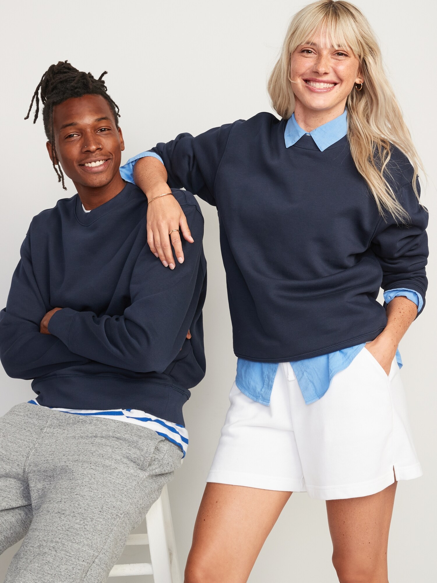 Loose Rotation Crew-Neck Sweatshirt | Old Navy