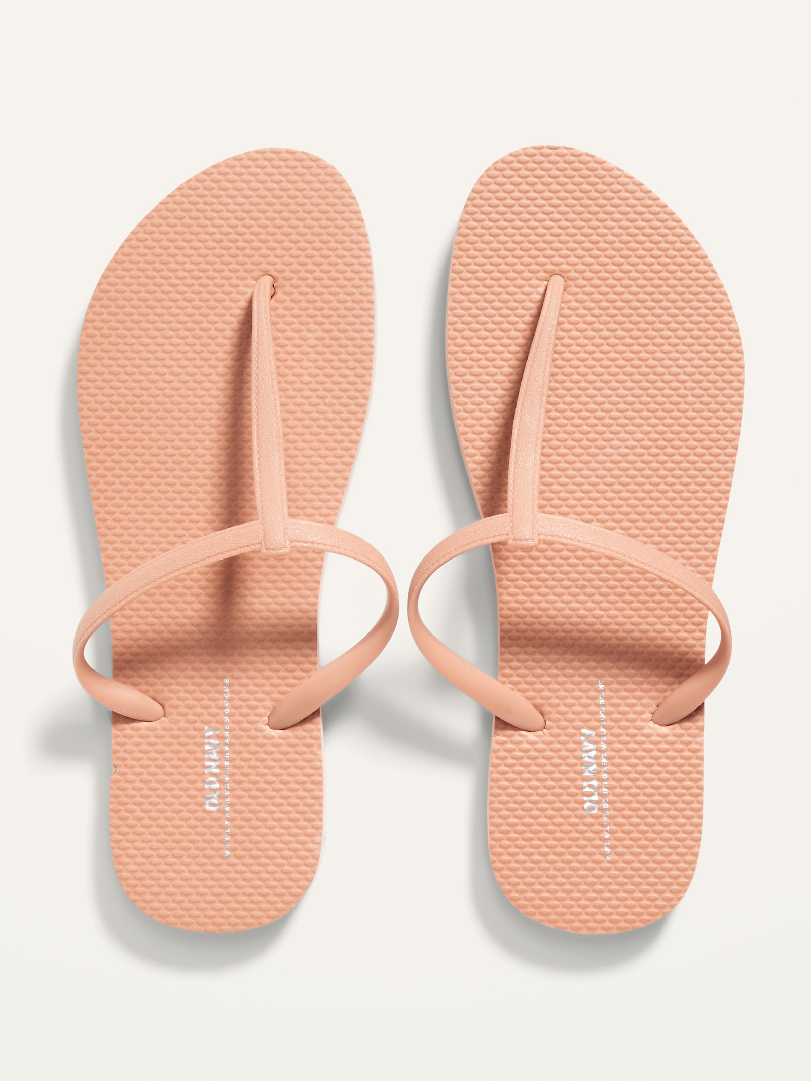 old navy plant based t strap flip flops