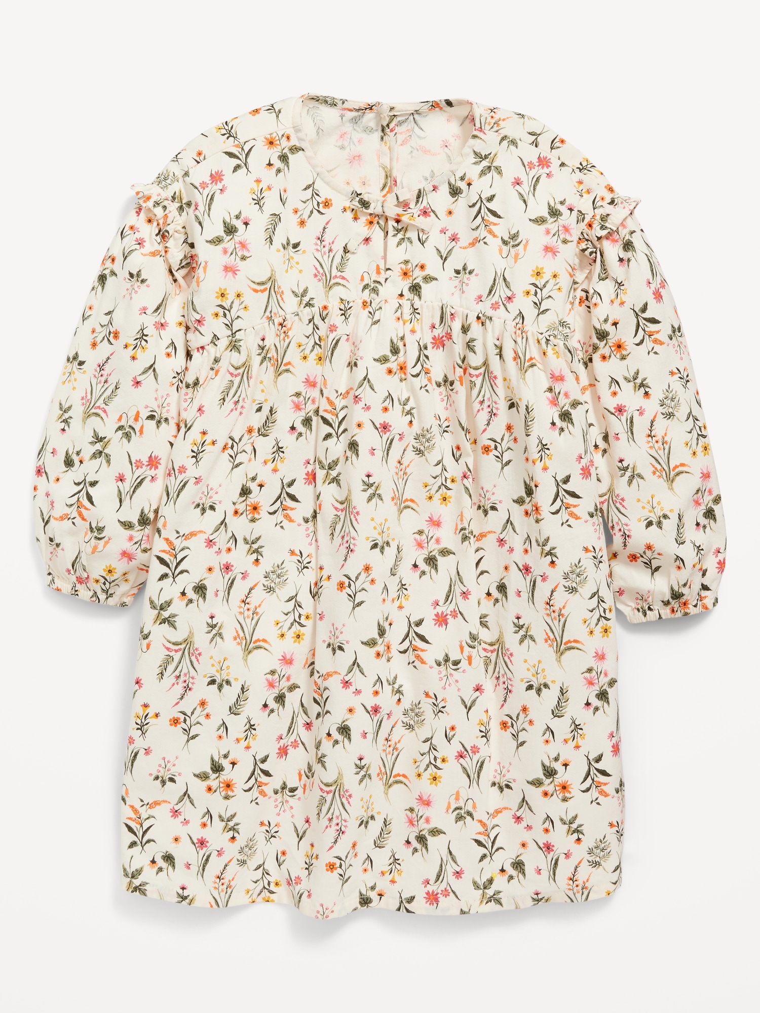 Long sleeve floral swing dress for toddler girls old navy