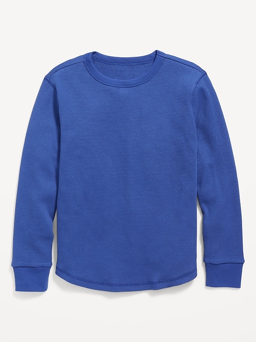 View large product image 1 of 1. Long-Sleeve Thermal-Knit Solid T-Shirt for Boys