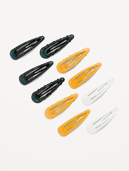 View large product image 1 of 1. Barrette Snap Hair Clips 10-Pack for Girls