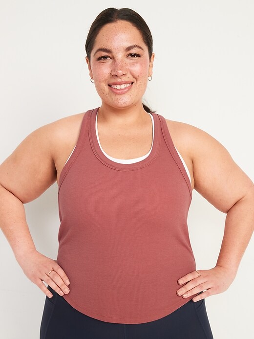 Image number 7 showing, UltraLite Racerback Rib-Knit All-Day Tank Top for Women