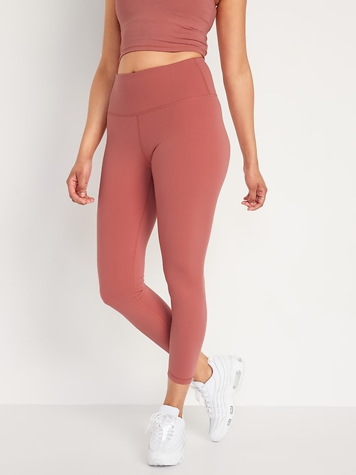 Image number 1 showing, High-Waisted PowerPress 7/8-Length Compression Leggings For Women