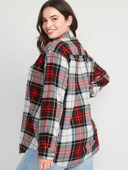 Flannel hot sale pullover women's