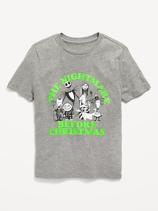 Voir une image plus grande du produit 1 de 3. T-shirt de L’étrange Noël de monsieur Jack de Disney© unisexe assorti pour Enfant