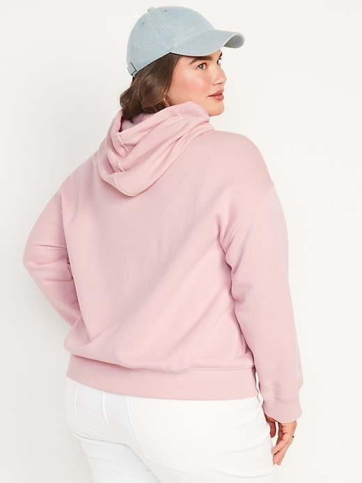 Image number 8 showing, Logo-Embroidered Full-Zip French-Terry Hoodie for Women