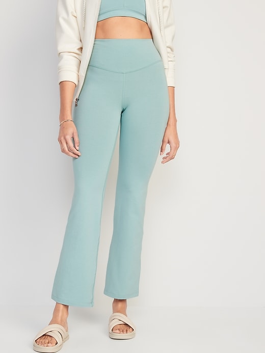 Image number 1 showing, Extra High-Waisted PowerChill Slim Boot-Cut Pants