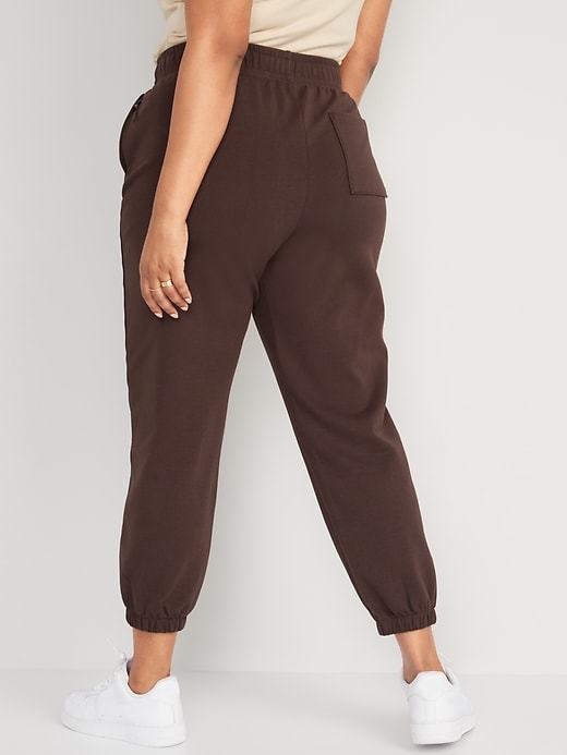 Image number 6 showing, High-Waisted Dynamic Fleece Pintucked Sweatpants