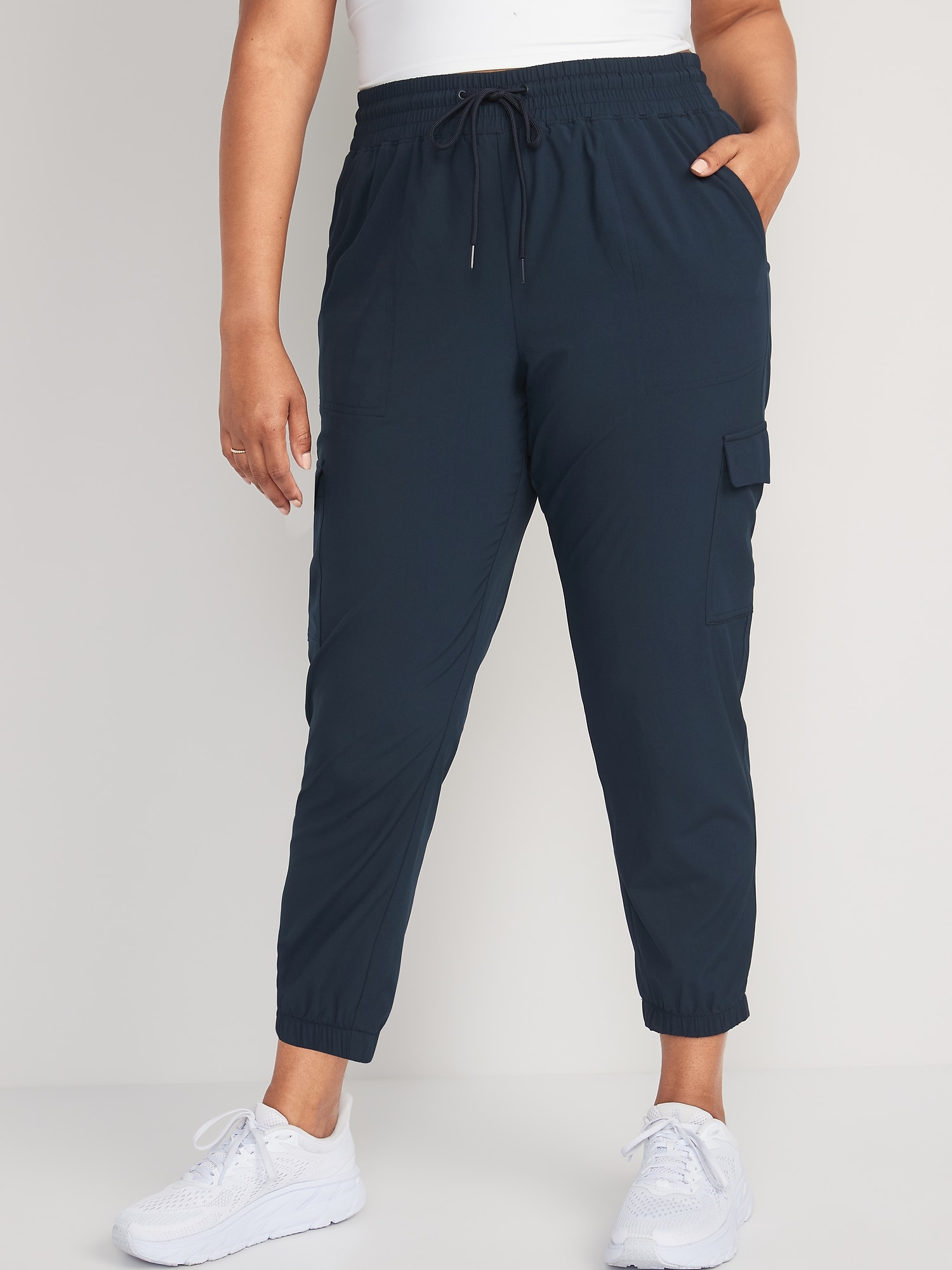 High Waisted Stretchtech Cargo Joggers Old Navy