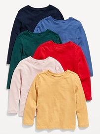 Image number 1 showing, Unisex Solid T-Shirt 6-Pack for Toddler