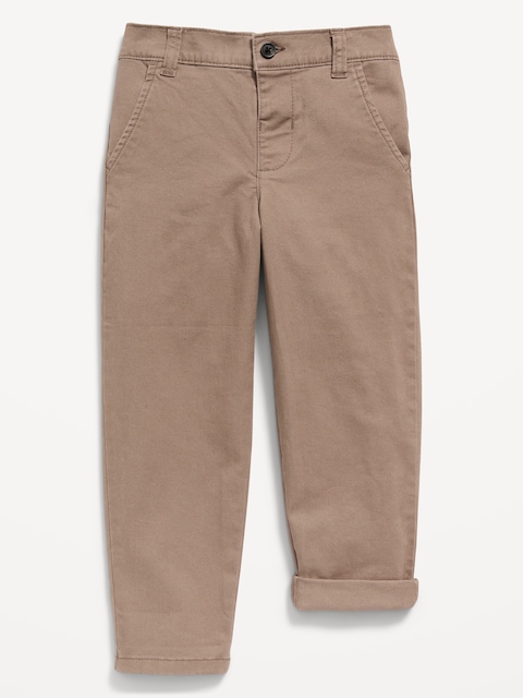 Built-In Flex Loose Taper Chino Pants for Toddler Boys - Sedimentary
