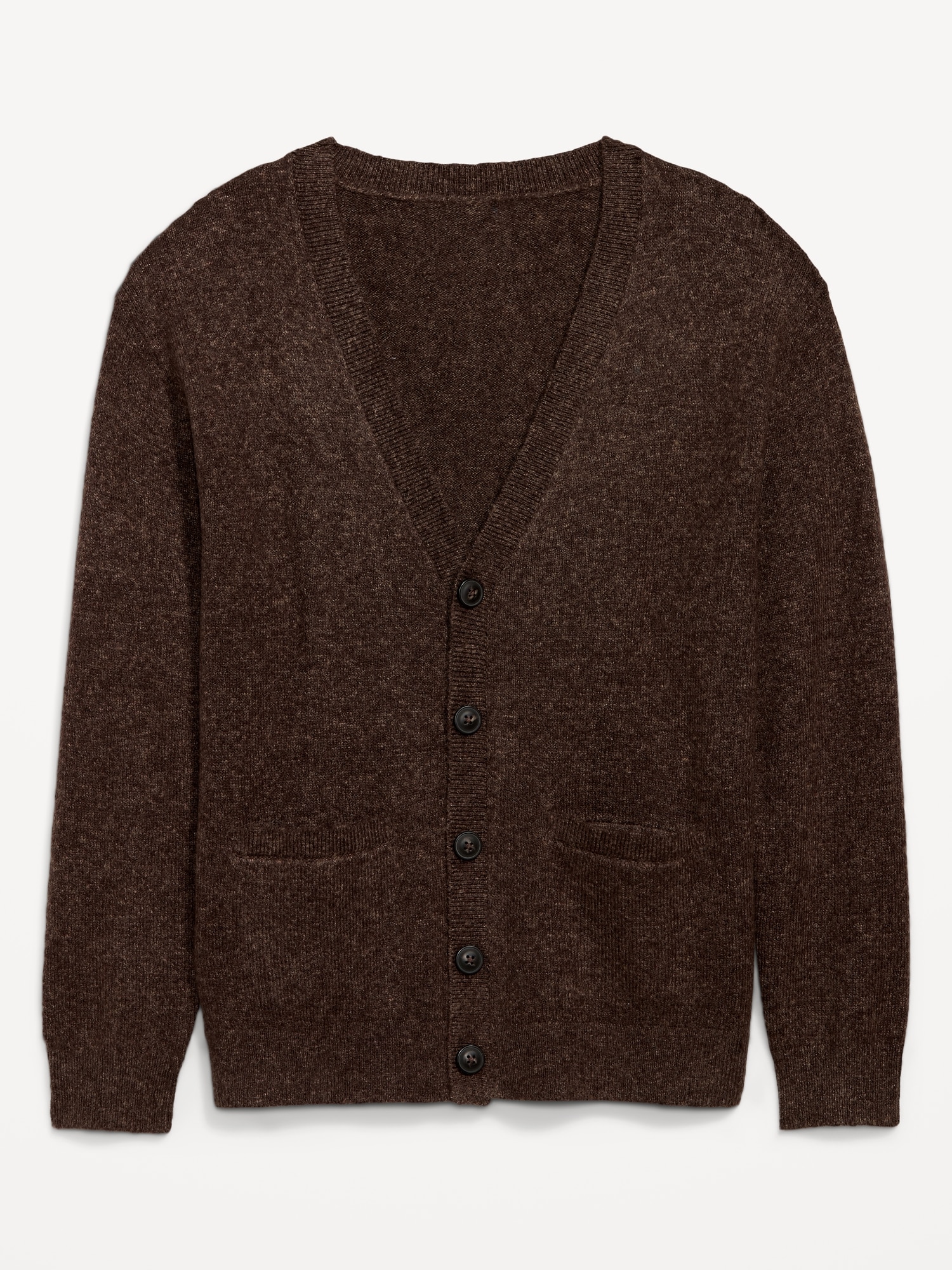 Loose-Fit Button-Front Cardigan