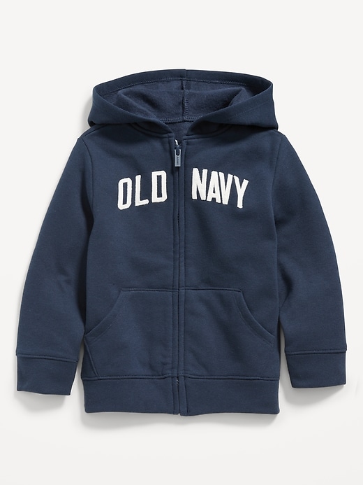 View large product image 1 of 2. Unisex Logo-Graphic Full-Zip Hoodie for Toddler